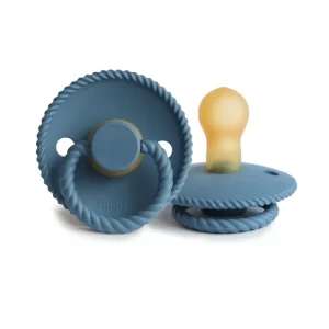Tétine en Silicone Naturel Frigg Rope Ocean View Bleue