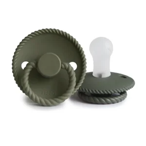 Tétine en Silicone Naturel Frigg Rope Olive Verte