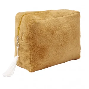 Trousse éponge caramel