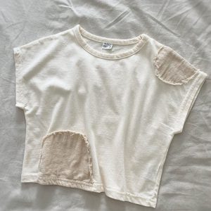 T-shirt | Bi-matière crème – Nunubiel