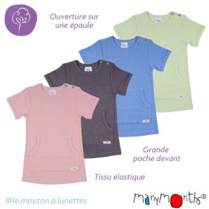 Tshirt à poche kangourou en coton bio - ManyMonths