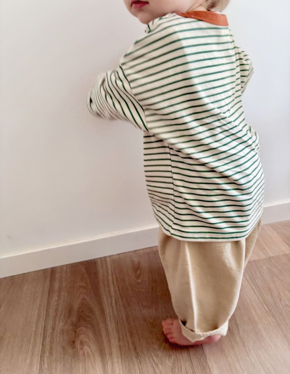 Tshirt manches longues enfant oversize | Rayures – Image 4