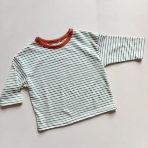 Tshirt manches longues enfant oversize | Rayures