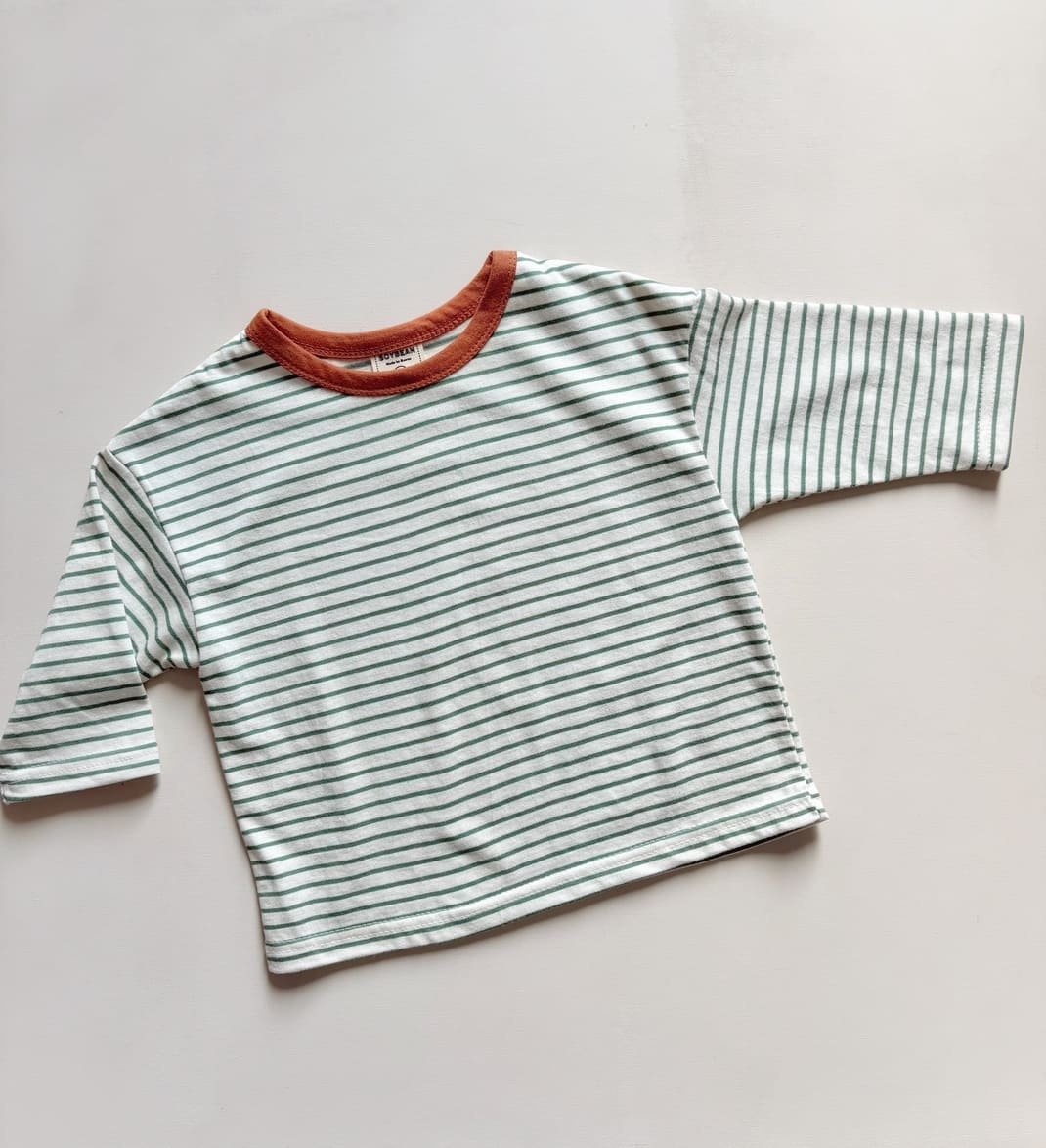 Tshirt manches longues enfant oversize | Rayures – Image 2