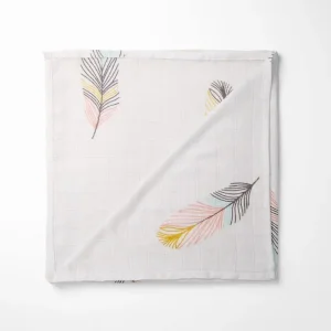Bamboo Baby Blanket | Sustainable Organic | Colorful Leaves Design