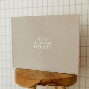 Livre souvenirs école beige | Lin – Zakuw